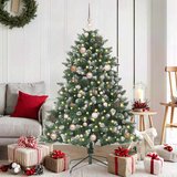 vidaXL Umestno božično drevo med 150 LED Zelena 105 x 105 x 150 cm | Shoptok.si
