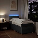  Krevet s oprugama i madracem tamnosivi 90 x 190 cm od tkanine | shoptok.hr