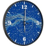  Zidni sat sa svjetlećim oznakama i kazaljkama plavi Ø 30 cm | Eponuda.com