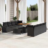  Sjedeća garnitura za vrt 11 kom. poliratan 90 x 55 x 71 cm | shoptok.hr