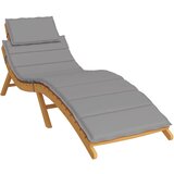  Jastuk za ležaljku sivi 186x58x4 cm od tkanine Oxford | shoptok.hr