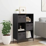  Visoka komoda crna 68x39x103,5 cm od čelika | Eponuda.com
