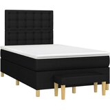  Krevet s oprugama i madracem crni 120 x 200cm od tkanine | shoptok.hr