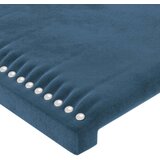  Posteljni okvir z vzglavjem temno moder 180x200 cm žamet, (20902680) | Shoptok.si