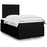  Krevet s oprugama i madracem crni 120 x 200cm od tkanine | shoptok.hr