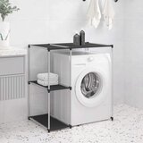 vidaXL Stalak za pohranu iznad perilice crni 87x55x90 5 cm željezni | shoptok.hr