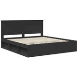  okvir za krevet crna 180 x 200 cm čvrsto borovo drvo | shoptok.hr