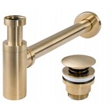 Rea Sifon za umivalnik s klik vtičem Gold Brushed Cene