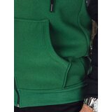 DStreet Bluza męska rozpinana z kapturem zielona | Shoptok.si