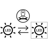 Lesnina XXXL VISEČA NIHALNA LED-SVETILKA Clip 53 W 3050 lm 3000-4500-6500 K 200-240 V | Shoptok.si