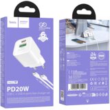 hoco. Punjač kućni sa type C kabelom, PD20W + QC3.0 - N65 Ingenious type C | shoptok.hr