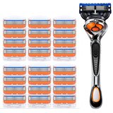 SARAHE Premium 5Blade britvice za moške – 24 nadomestnih kartuš + 1 ročaj, (22012633) Cene