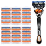 Premium 5Blade britvice za moške – 24 nadomestnih kartuš + 1 ročaj, (22012633)