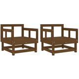  The Living Store Vrtni stoli 2 kosov medeno rjava trdna borovina - Vrtni Stol, (21460995) | Shoptok.si