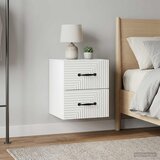  Noćni ormarić za montažu na zid 2 pcs Bijela 34,5 x 33 x 40 cm | Eponuda.com