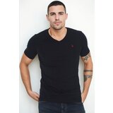 Dewberry T9568 V-NECK MEN'S T-SHIRT-NAVY BLUE | Shoptok.si