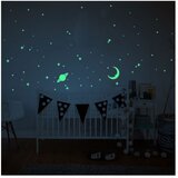 Ambiance Svjetleće zidne samoljepljive naljepnice Moon and Planets Cijene