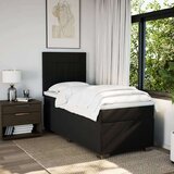  Krevet s oprugama i madracem crni 90x200 cm od tkanine | shoptok.hr