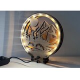  Li-Go 23592/DUB2 - LED prigušiva stona dekoracija LED/12W/230V 20x22 cm hrast | Eponuda.com