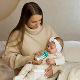 Baboo Anti-colic Glass Feeding Bottle Narrow Neck steklenička za dojenčke 0m+ 120 ml | Shoptok.si
