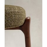 Kave Home Zelen/v temni naravni barvi barsko stol iz masivnega jesena (višina sedeža 75 cm) Granite – | Shoptok.si