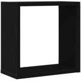  Zidne kockaste police 6 kom crni hrast 30x15x30 cm inženjersko drvo | Shoptok.si