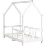  Okvir za dječji krevet bijeli 70 x 140 cm od masivne borovine | Eponuda.ba