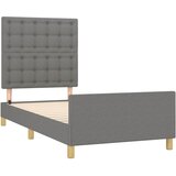  Okvir kreveta bez madraca tamnosivi 100x200 cm od tkanine | shoptok.hr