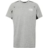 The North Face Tehnička sportska majica antracit siva / siva melange / bijela