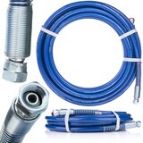 Rosfix 3/8" 13m Brizgalna Cev – Uretan Obloga, Vzdržljiva, Fleksibilna z Vrtljivimi Priključki | 227 bar, 3/8" Notranji Premer, Kompatibilna z Graco, Wag, (5000219684) | Shoptok.si