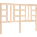  Okvir za krevet s uzglavljem 140x200 cm od masivnog drva | shoptok.hr
