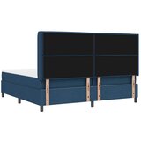  LED Box Spring Krevet s madracem Plava 200 x 200 cm tkanina | shoptok.hr