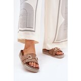 Boto Ladies Platform Sandals With Gold Decoration And Glitter Khaki Morisela | Shoptok.si