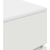 vidaXL Nočna omarica Bela 39x35x65 cm Inženirski les | Shoptok.si