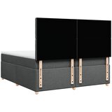  Krevet s oprugama i madracem tamnosivi 200 x 200 cm od tkanine | shoptok.hr