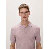 Reserved polo majica z visokim deležem viskoze regular fit - vijolična Cene