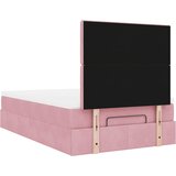  Okvir kreveta s madracima ružičasti 120x200cm baršunasti | shoptok.hr