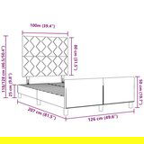 vidaXL Krevetna Okvir Svjetlosiva 120x200 cm Baršun Cijene