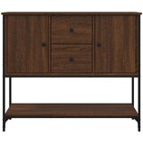  Komoda smeđa boja hrasta 100 x 36 x 85 cm konstruirano drvo | shoptok.hr