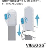 VibEggs Naughty Nubs - vibracijsko jaje masturbator (bijelo) | shoptok.hr