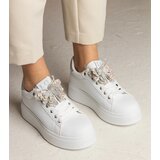 Gemre White-silver sneakers adorned with a butterfly with rhinestones Kariba | shoptok.hr