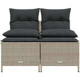 4-dijelni set vrtnih sofa s jastucima svijetlosivi poliratan | shoptok.hr