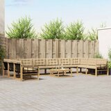  Set vanjskih sofa 11 kom. Bijela i bež | shoptok.hr