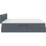  s od storage s uzglavljem Tamno siva 160 x 200 cm Baršun | shoptok.hr
