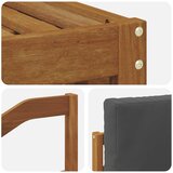  Set vanjskih sofa 4 kom. Prirodna i antracit Bijela 185,5 x 122,5 x 73 cm | shoptok.hr