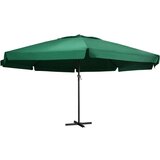  Zunanji senčnik z aluminijastim drogom 600 cm zelen | Shoptok.si