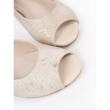 GOODIN Beige low-heeled sandals | shoptok.hr