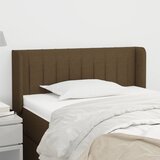  Uzglavlje s ušima tamnosmeđe 103x16x78/88 cm od tkanine | shoptok.hr