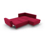 Cosmopolitan Design Crvena baršunasti sklopiva/s prostorom za odlaganje kutna garnitura (s desnim kutom/u obliku slova L) Kyoto – | shoptok.hr