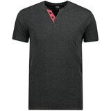 Ombre Muška majica S1390 crna | siva Cene